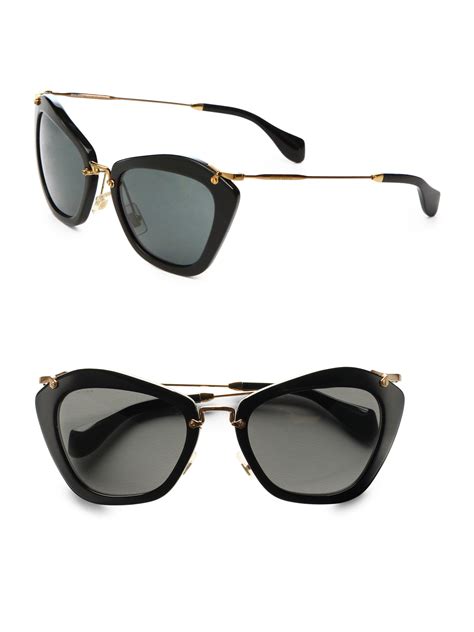 miu miu sunglasses cat eye black|miu miu eyeglasses.